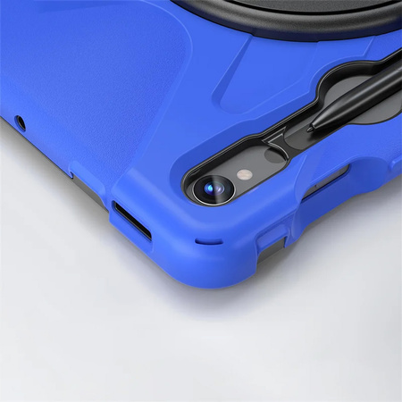 Etui Armor z uchwytem do Galaxy Tab S9/ S9 FE/ S10 FE SM-X710/X716B/X510, granatowe