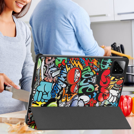 Etui GRAFICZNE do Xiaomi Pad 7, Pad 7 PRO 11,2 Smart z klapką podstawka