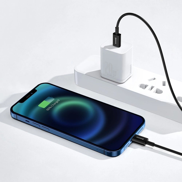 Kabel Baseus Superior Series USB-C / Lightning PD 20W 1 m, czarny