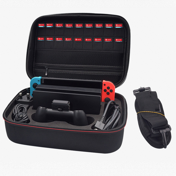 Etui podróżne walizka torba do Nintendo Switch 1 - ochronne z podstawką, dostęp do portów i przycisków