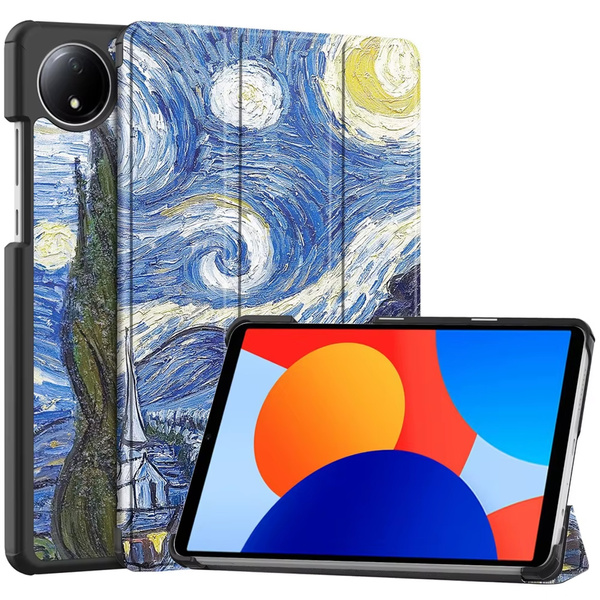 Etui Graficzne z klapką do Xiaomi Redmi Pad SE 8.7 2024 / Redmi Pad - ochronne z podstawką
