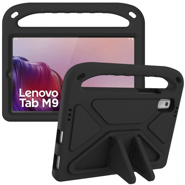 Etui z uchwytem FunColor do Lenovo Tab M9 9 2023 TB310, czarne - ochronne z podstawką