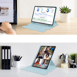 Etui 360 z klawiaturą do Samsung Galaxy Tab S9 / S10 FE 10.9 na Rysik / Samsung Galaxy Tab S10 - ochronne