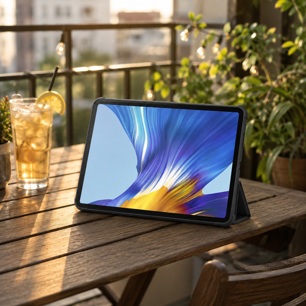 Etui z klapką do Huawei MediaPad M5 Lite 10 ochronne z podstawką - czarne