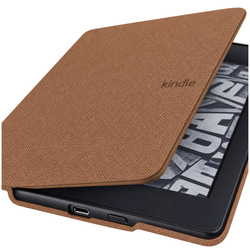 Etui Slim Case do Amazon Kindle Paperwhite 4, brązowe - ochronne z podstawką, dostęp do portów i przycisków