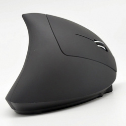 Bezprzewodowa Mysz Pionowa ergonomiczna wertykalna Cliry 2.4 GHz optyczna, czarny