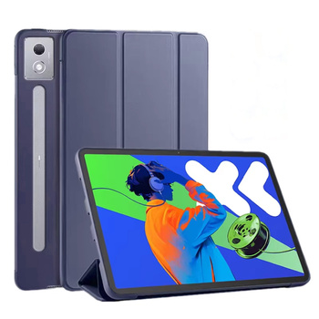 Etui Smart do Lenovo Idea Tab Pro / Pro MT 2025, granatowe - ochronne z podstawką, dostęp do portów i przycisków