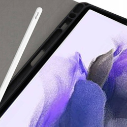 Etui z klawiaturą do Samsung Galaxy Tab S7 / S7 Plus, czarne - ochronne z podstawką