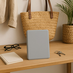Etui Obrotowe Clear do Lenovo Idea Tab 11 2025, szare - ochronne z podstawką