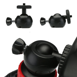 Uniwersalny elastyczny statyw tripod na telefon aparat GoPro gwint 1 / 4, czarny