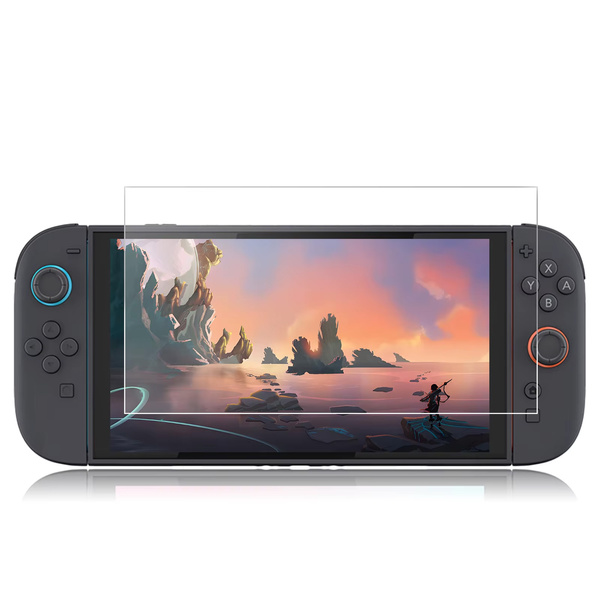 Szkło hartowane do Nintendo Switch Oled zestaw - ochrona ekranu 9H, pełne pokrycie, oleofobowe
