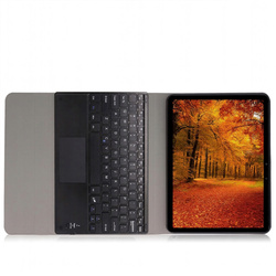 Etui z klawiaturą touch do Lenovo Tab 10.1 2025, czarne - ochronne z podstawką