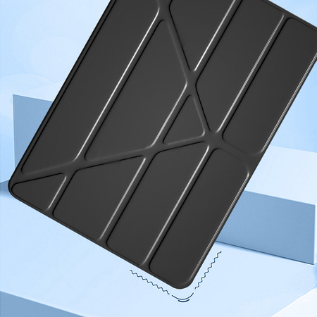 Etui Trifold Case pokrowiec obudowa do iPad Pro 13 Gen 5 A2925 A2926 A3007, czarne