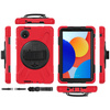 Etui pancerne Shockproof z uchwytem paskiem do Xiaomi Redmi Pad SE 8.7 2024, czerwone