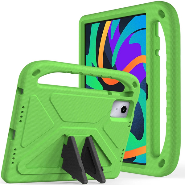 Etui Pancerne z uchwytem do Lenovo Tab M11 10.95 / Tab M11, zielone - ochronne z podstawką