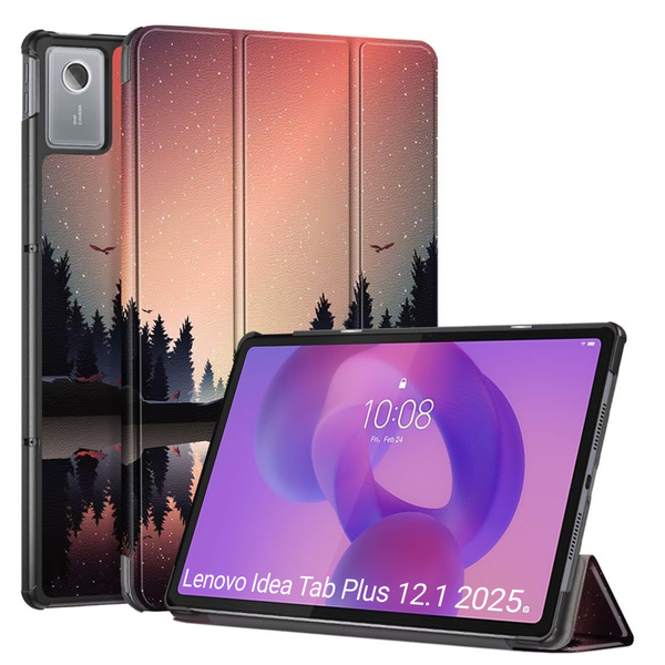 Etui do Lenovo Idea Tab Plus 12.1 2025 - ochronne z podstawką, dostęp do portów i przycisków