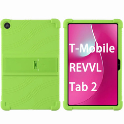 Etui Armor do T-Mobile T Tablet 2 10.1 5G 2025 pancerne, zielone - ochronne z podstawką