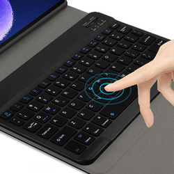 Etui do Lenovo Tab P12 TB-370, czarne - ochronne z podstawką, dostęp do portów i przycisków