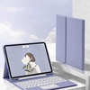 Etui z klawiaturą do iPad Pro 11 Gen 5 M4 2024 / A2836 A2837 A300, fioletowe - ochronne