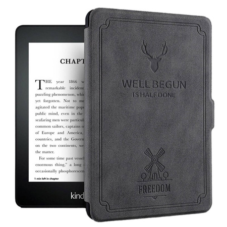 Etui futerał Smart Motto do Kindle Paperwhite 1/2/3 (Szare)