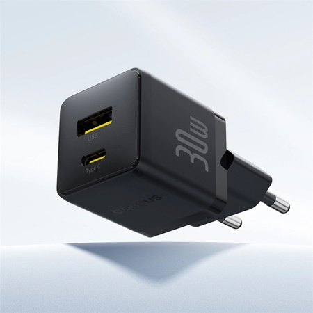 Ładowarka sieciowa Baseus Palm 30W USB-C USB-A - czarna