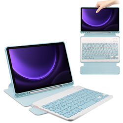 Etui 360 z klawiaturą do Samsung Galaxy Tab S9 / S10 FE 10.9 na Rysik / Samsung Galaxy Tab S10 - ochronne