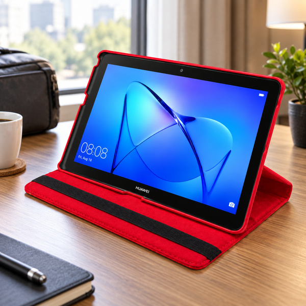 Etui z klapką do Huawei MediaPad T3 10 9.6 obrotowa podstawka ochronne