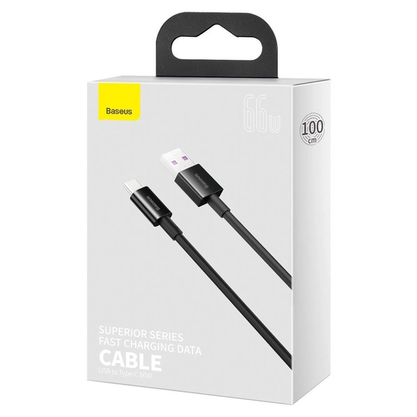 Baseus Superior kabel USB Typ C 66 W Huawei SuperCharge Scp 1 m