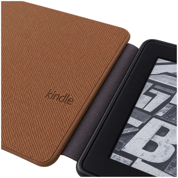Etui Slim Case do Amazon Kindle Paperwhite 4, brązowe - ochronne z podstawką, dostęp do portów i przycisków