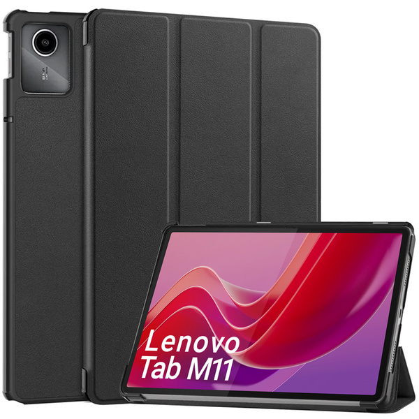 Etui Smart do Lenovo Tab M11 10.95 / Tab M11, czarne - ochronne z podstawką, dostęp do portów i przycisków