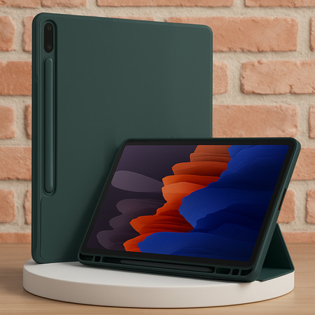 Etui Smart z uchwytem na rysik do Samsung Galaxy Tab S9 FE/S9/S10 FE, zielony