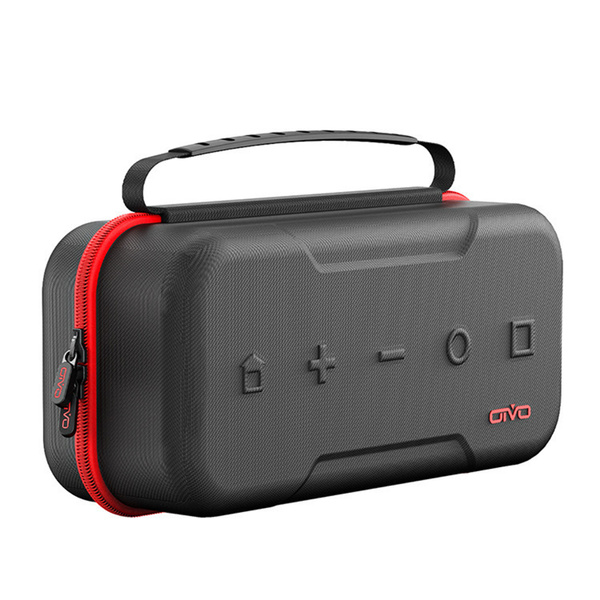 Etui podróżne walizka torba do Nintendo Switch 1, czerwone - ochronne z podstawką, dostęp do portów i przycisków