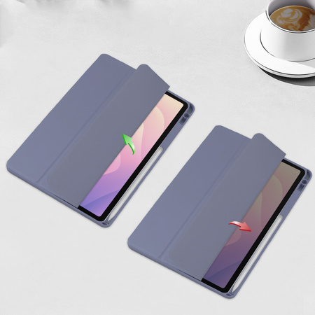 Etui Clear Pencil do Samsung Galaxy Tab S11 11 SM SMX736 z klapką, przezroczyste - ochronne