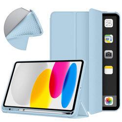 Etui Smart do iPad 10.9 2022 Gen. 10, niebieskie - ochronne z podstawką, dostęp do portów i przycisków