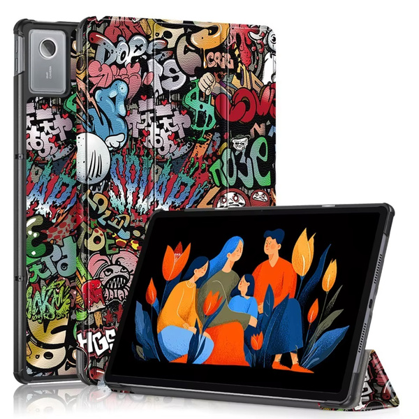 Etui do Lenovo Idea Tab Plus 12.1 2025 - ochronne z podstawką, dostęp do portów i przycisków