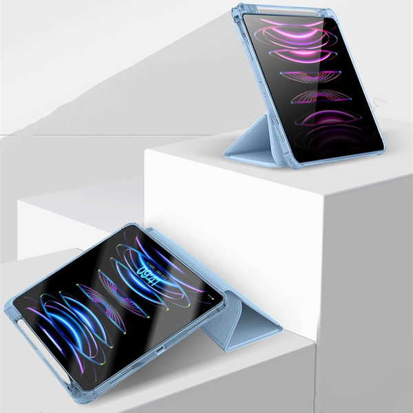 Etui Crystal do Apple iPad 10.9 10 Gen 2022 iPad 11 A16 11 Gen 2025, niebieskie - ochronne
