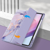 Etui Graficzne do Apple iPad 10.9 2022 Gen 10 / 11 2025 A16 Gen 11 z klapką, fioletowe - ochronne z podstawką
