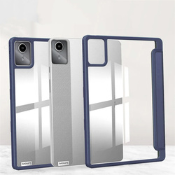 Etui Crystal case do Lenovo Tab M11 10.95 11 / 11 TB330, granatowe - ochronne z podstawką
