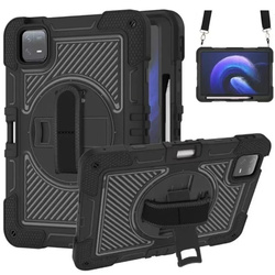 Etui Armor do Xiaomi Pad 7 Pad 7 Pro 11.2 pancerne / 7 Pro, czarne - ochronne z podstawką
