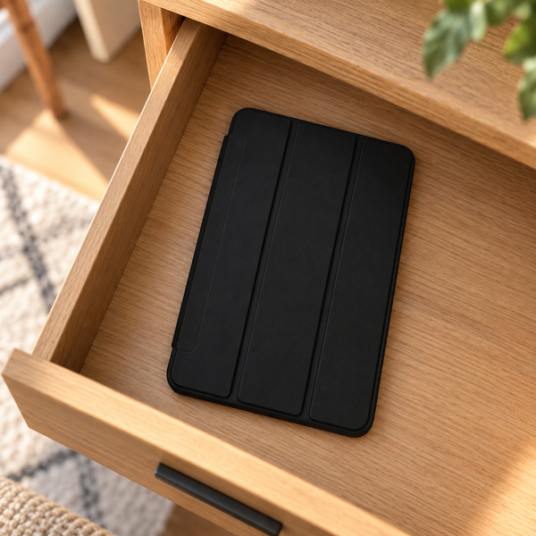 Etui Smart do Galaxy Tab A11 X135/X133 A9 SM-X115/SM-X110 z klapką - czarne