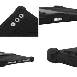 Etui Armor do Lenovo Yoga Tab Plus 12.7 2025, czarne - ochronne z podstawką, dostęp do portów i przycisków