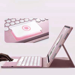 Etui z klawiaturą do Apple iPad Air 13 M2 2024 M3 2025 Gen 6 7 / iPad Air 13 Gen. 6 A2898, różowe - ochronne