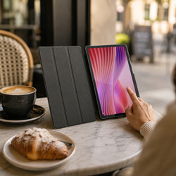 Etui Smart do Lenovo Tab One 8.7 2025 TB305FU TB305XU, ochronne z podstawką - szare