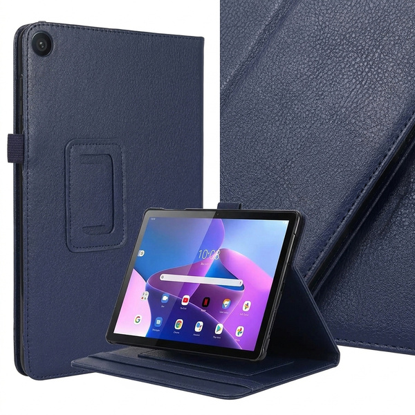 Etui do Lenovo Tab 10.1 2025 TB311FU TB311XU ZAEH0040PL z klapką - granatowe