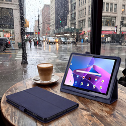 Etui do Lenovo Tab 10.1 2025 TB311FU TB311XU ZAEH0040PL z klapką - granatowe