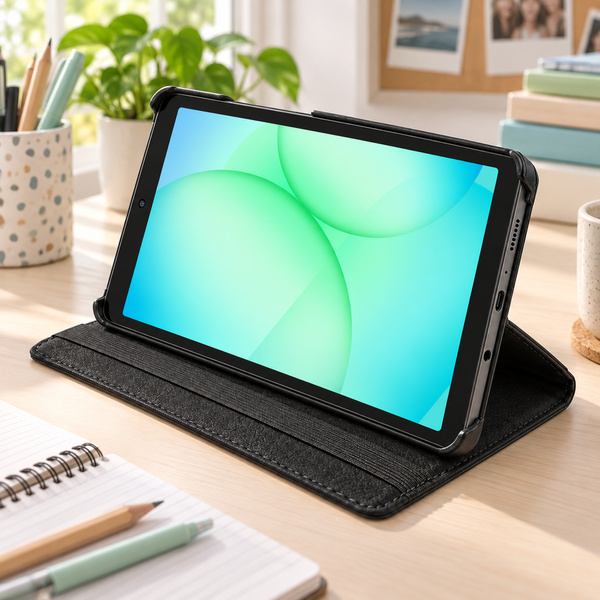 Etui obrotowe do Samsung Galaxy Tab A11 X135/ X133 A9 SM-X115/X110 - czarne