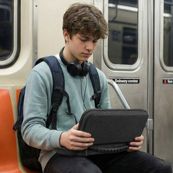 Etui do Nintendo Switch 2 2025 Wzmocnione do konsoli, czarne - ochronne z podstawką, dostęp do portów i przycisków