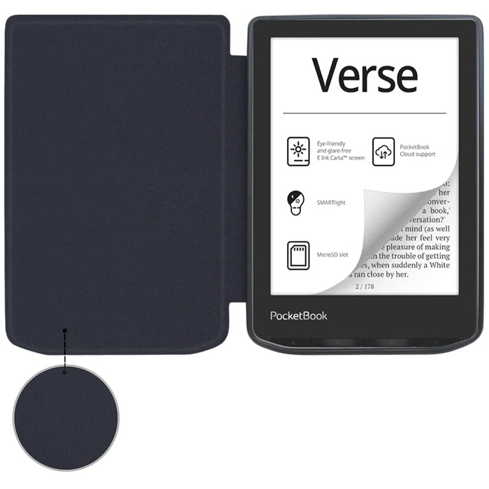 Etui Graficzne do PocketBook Verse Pro 629 634, Night lake - ochronne z podstawką, dostęp do portów i przycisków