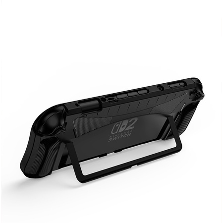 Etui do Nintendo Switch 2 2025 Lekkie do grania poprawia chwyt, czarne - ochronne z podstawką