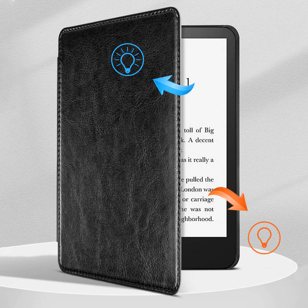 Etui z uchwytem paskiem rękę do Kindle Paperwhite 5 i / Paperwhite 5, brązowe - ochronne z podstawką